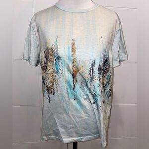 Crew neck shirt with stretch